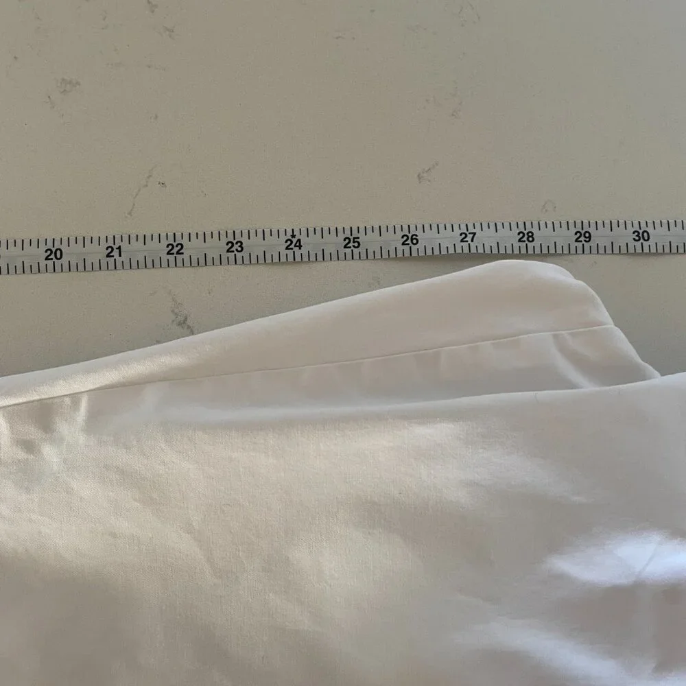 Laundry by Shelli Segal White Cotton Pants with‎ Back Pockets, Size 14